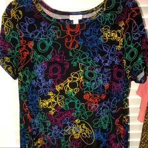 Lularoe Disney Carly. Mickey and Minnie Mouse M